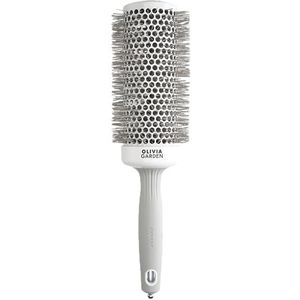 Olivia Garden - Expert Blowout Speed witte en grijze haarborstel- 55 Wit 55mm