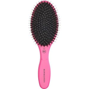 Olivia Garden Haarborstels Expert Care Oval Met wildzwijn/nylon borstelharenPeddelborstel 16-rijig, roze