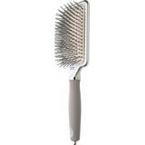 Olivia Garden - Care Rectangular - Haarborstel - Zilver - Nylon