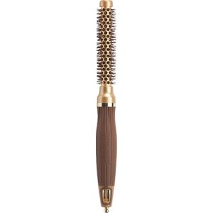 Olivia Garden - Expert Blowout Shine Wavy - Haarborstel - Goud/Bruin - 15mm