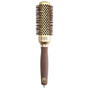 Olivia Garden Expert Blowout Shine Wavy Bristles Gold and Brown 35