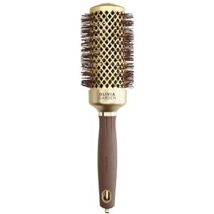 Olivia Garden Expert Blowout Shine Wavy Bristles Gold and Brown 45