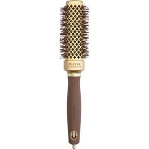 Olivia Garden Expert Blowout Borstel Straight Wavy Bristle Gold&Brown Brush Ø30mm