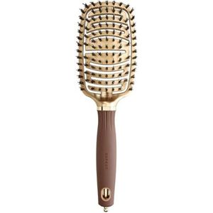 Olivia Garden Expert Care Borstel Flex Boar Bristles Gold&Brown Brush
