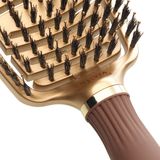 Olivia Garden - Expert Care Flex - Haarborstel - Bruin - Boar en Nylon