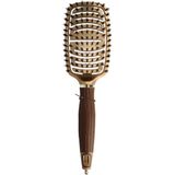 Olivia Garden - Expert Care Flex - Haarborstel - Bruin - Boar en Nylon