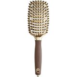 Olivia Garden - Expert Care Flex - Haarborstel - Bruin - Boar en Nylon