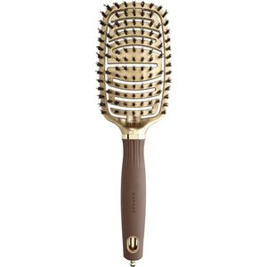 Olivia Garden - Expert Care Flex - Haarborstel - Bruin - Boar en Nylon