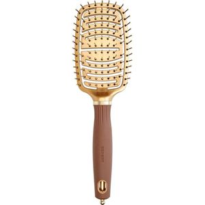 Olivia Garden - Expert Care - Haarborstel - Gold & Brown - Nylon