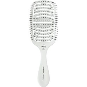 Olivia Garden ESSENTIAL CARE FLEX Medium Hair Bristles Haarborstel Ice White 1 st