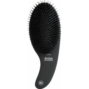 Olivia Garden Expert Care Curve Borstel Boar and Nylon Bristle Matt Black