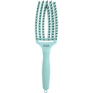 Olivia Garden Borstel Fingerbrush Iconic Boar & Nylon Mint 1Stuks