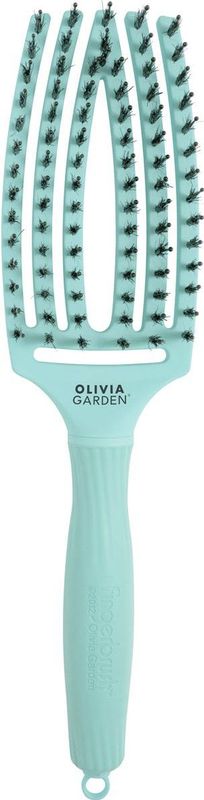 Olivia Garden Borstel Fingerbrush Iconic Boar & Nylon Mint 1Stuks