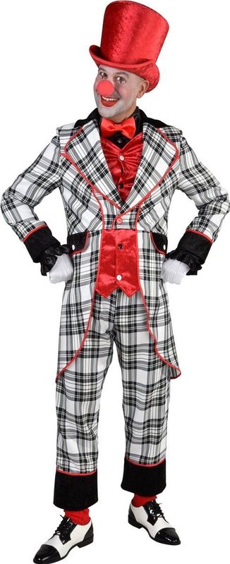 Clown ruit zwart/wit