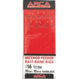 Arca Method Feeder Bait-Band Rig Barbless KO.7 (10pcs) Maat : Haak 14 - 0.17mm