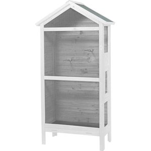 Duvo+ Voliere Asti - Wit - 82 x 40 x 160cm