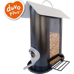 Duvo+ - Voedersilo - Metaal - 2 Openingen - Voor Tuinvogels