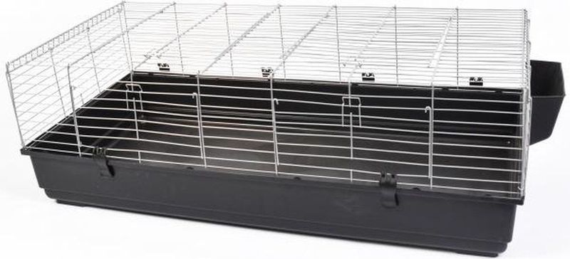 Duvo+ Liberty 120 kooi voor kleine dieren, 118 x 59 x 50 cm, grijs