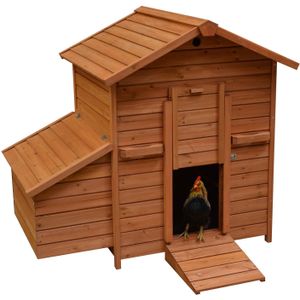Duvo Woodland Goldie Kippenhok - Bruin - 121x81x109 cm