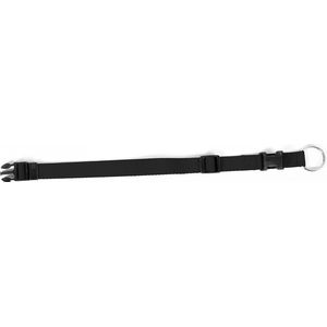 Duvo+ Nylon Halsband Verstelbaar Zwart M-L - 35-55cm/20mm