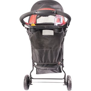 Duvo+ Pet Buggy 3-Wieler Zwart/Rood 79x55x99cm - Max. 15kg