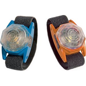 Duvoplus - Dierenkleding - Hond - Flashlight Octa Usb 4x2,8x1,6cm - Display Blauw/oranje - 1st