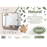 Duvoplus - Kooi - Knaagdier - Knaagdierenkooi Natural Fargo 78x48x80cm Mokka/zinc - 1st