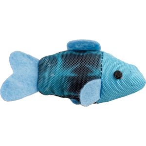 Duvoplus - Speelgoed Voor Dieren - Kat - Flash Vissen 2pc - 10x5x3cm Blauw/groen - 2st