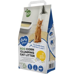 Duvoplus - Kattenbakvulling - Kat - Eco Maïs Klontvormende Kattenbakvulling 3,5kg/5,73l - 1st