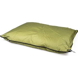 Duvoplus - Dierenkussen - Hond - Poly Kussen Vierkant Siesta Olive L - 120x80x10cm Groen - 1st