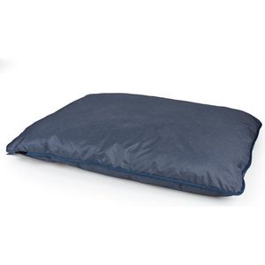 Duvoplus - Dierenkussen - Hond - Poly Kussen Vierkant Siesta Aqua S - 80x60x10cm Blauw/lichtblauw - 1st