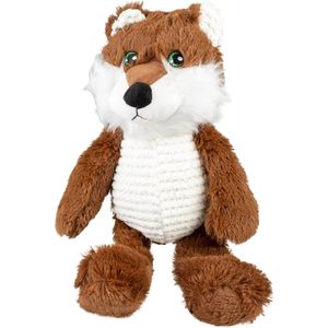 Duvoplus - Speelgoed Voor Dieren - Hond - Pluche Wolf Tummy S - 22x8x5cm Bruin/wit - 1st