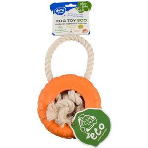 Duvoplus - Speelgoed Voor Dieren - Hond - Eco Rubber Band Bamboe/rijst + Katoen 26x14x4cm Gemengde Kleuren - 1st