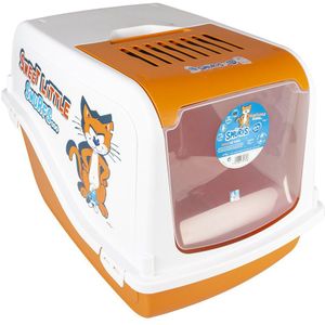 De smurfen - Azrael gesloten kattentoilet - 57x39x38cm - Duvo plus