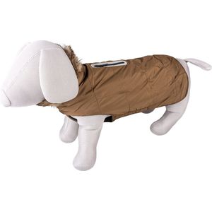 Duvoplus - Dierenkleding - Hond - Hondenjas Fluffy Kap S - 40cm Kaki - 1st