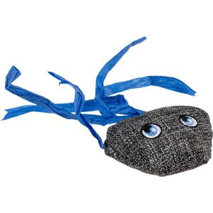 Duvo+ Eco Navy Kwal & Catnip - Kattenkruid - Kattenspeelgoed - 8,5x15,5x2,5cm