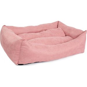 Duvo+ Mand Rechthoekig Velvet Roze M - 67x50x22cm