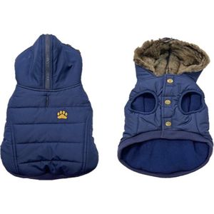 Duvo+ Hondenjas Puffer Blauw XL - 70CM