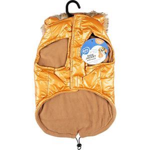 Duvo+ Hondenjas Puffer Goud S - 40CM