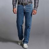 Wrangler Heren Jeans Broeken Texas regular/straight Fit Blauw Volwassenen