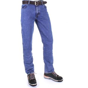 Wrangler Heren Jeans Broeken Texas regular/straight Fit Blauw Volwassenen