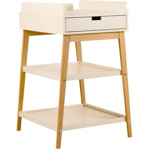 Quax Luiertafel Met Lade Hip Clay/Naturel