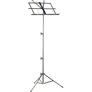 Stagg MUS-A25 BK Opvouwbare 3 Sectie Muziek Stand - Zwart