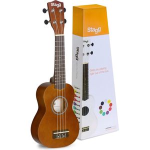 Stagg - USNAT - Traditionele Sopraan Ukelele - Natuurlijke Houten Afwerking