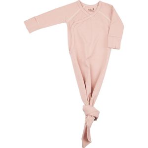 Timboo knotted baby gown - Misty Rose