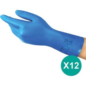 AlphaTec 37-310 - Chemische Beschermende Handschoenen - Blauw - Nitril - Latexvrij - 12 Paar