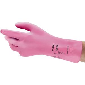 AlphaTec 87-085 - Chemische Beschermende Handschoenen - Roze - Latex - 12 Paar