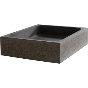 Balmani Treviso waskom verzoete en gebouchardeerde graniet rechthoekig 50 x 36 cm