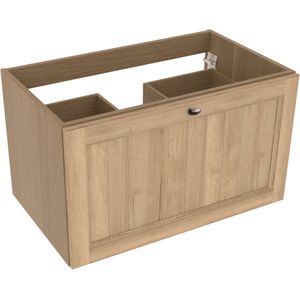Balmani Lemon zwevende wastafelonderkast 90 x 55 cm verweerde eik 2 lades