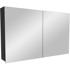 Balmani Lucida spiegelkast 120 x 72 cm zwarte eik